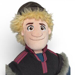 DISNEY Kristoff Frozen Character Plush Doll 22" High Embroidered Face Anna Elsa